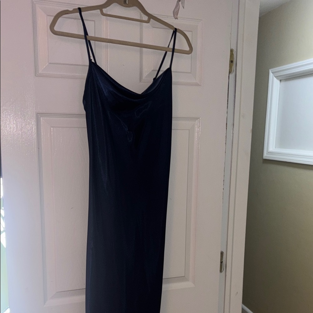 bebe Navy Blue Slip Dress
